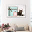 Cat Glam Blue Box - impression sur toile-58872891-58872895