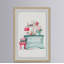 Aqua Dresser - Single Picture Frame Painting-181120502