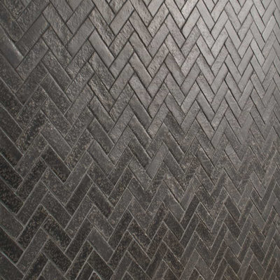 Aspera 12.72 In. X 13.53 In. Herringbone Matte Porcelain Mosaic Floor And Wall Tile (10.71 Sq. Ft. / Case)