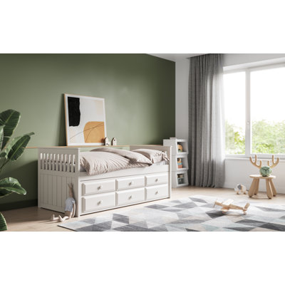 Brae 90 X 190cm Daybed with Storage Included with Trundle Included