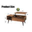 Table basse à plateau relevable en bois