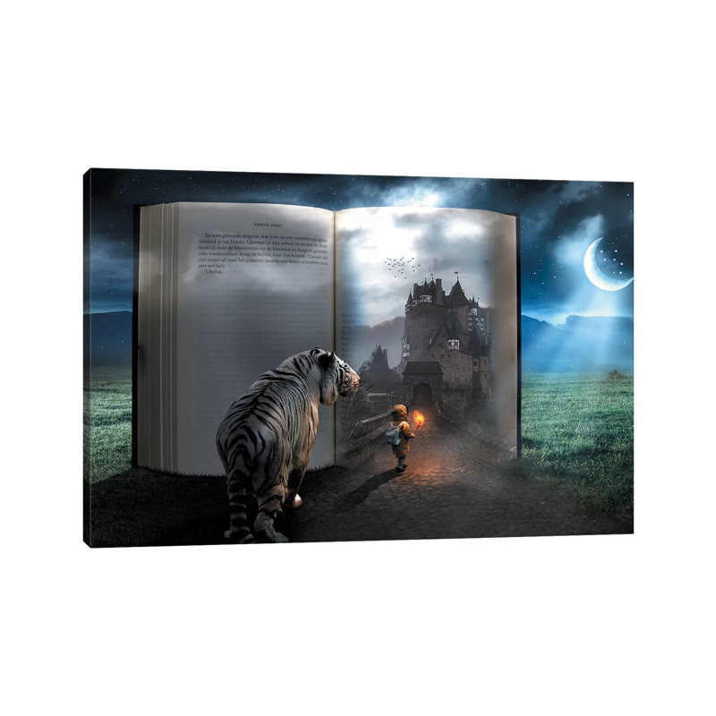 Fairy Tale Book by Zenja Gammer - Print on Canvas, Wrapped Canvas, 30.48 cm H x 45.72 cm W