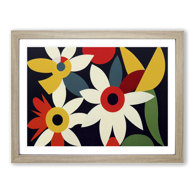 Miraculous Flowers - Framed Print, 25cm H x 34cm W, Oak Framed
