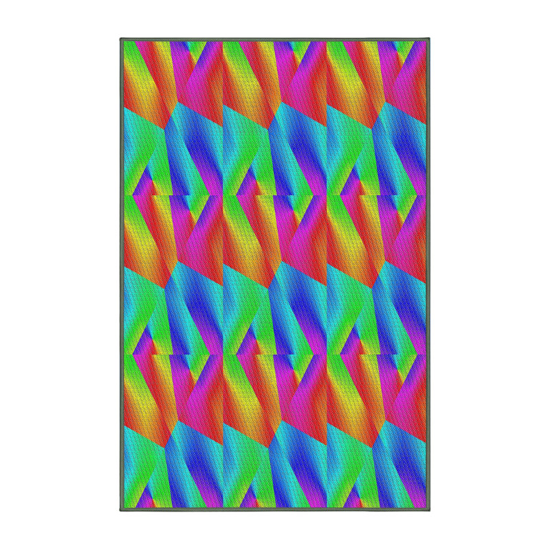 Abstract Indoor Rug, Rectangle 5' x 7'