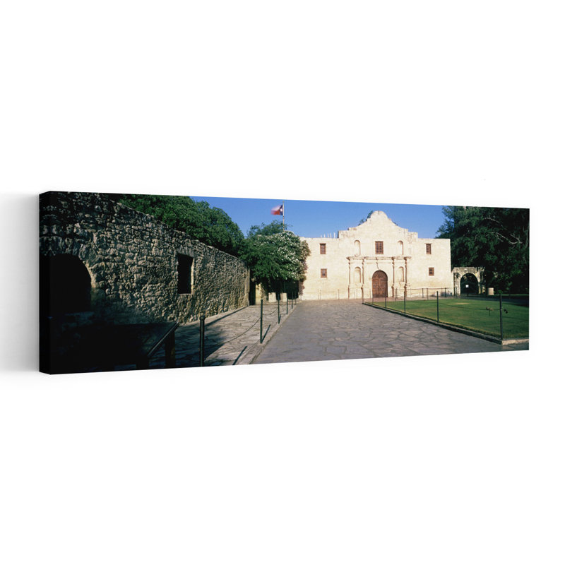Façade d'un bâtiment, Alamo, San Antonio, Texas, États-Unis, art contemporain abstrait, art mural de la ville