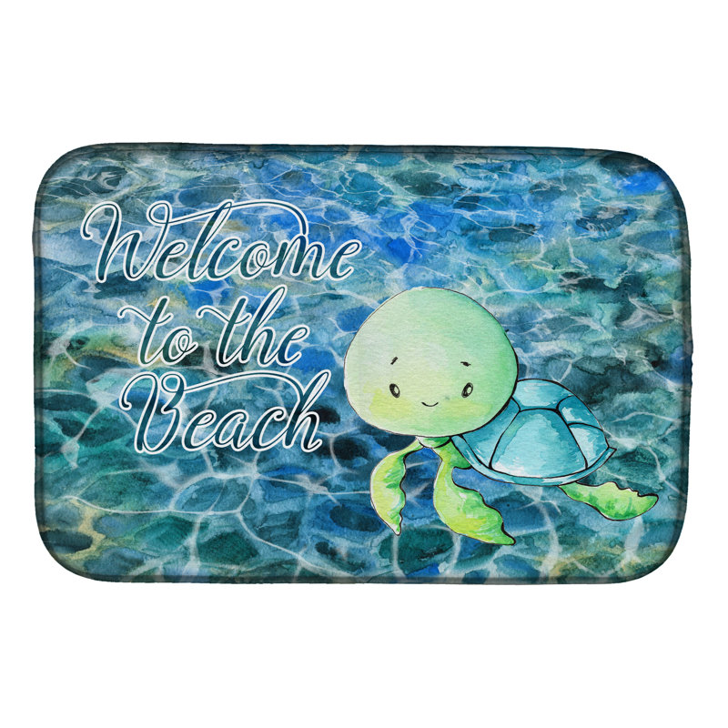 Tapis de séchage sea turtle welcome