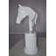 Statue buste de cheval blanc Jacksonville Keysville en résine Dimensions: 10 po x 5 po x H 19 po