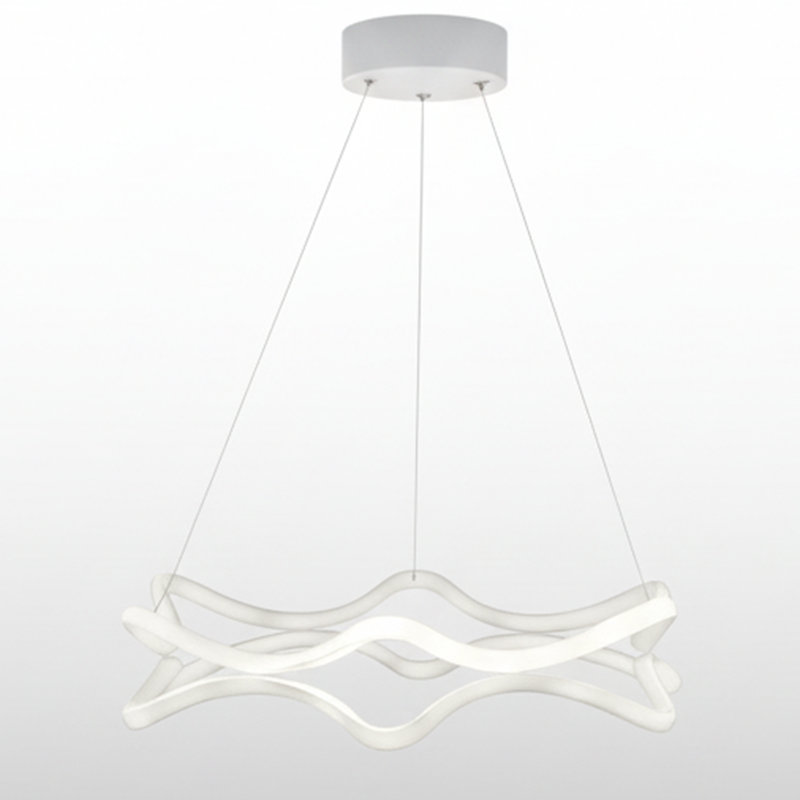 Adjustable Height Aquaflow Ripple 4500/6500K LED Chandelier