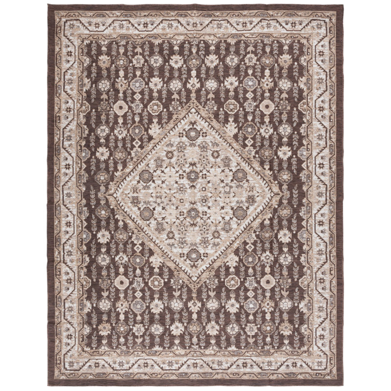 Tapis d'intérieur / extérieur oriental Karrera Sunrise Performance, Rectangle 8 pi x 10 pi