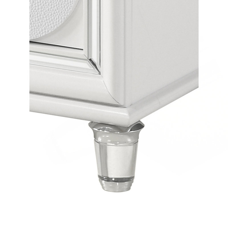 Commode Tarian, finition blanc perle BD02320