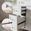 Meuble-lavabo simple 36 po avec plateau en céramique, tiroirs et armoire-1102664917-1107276517
