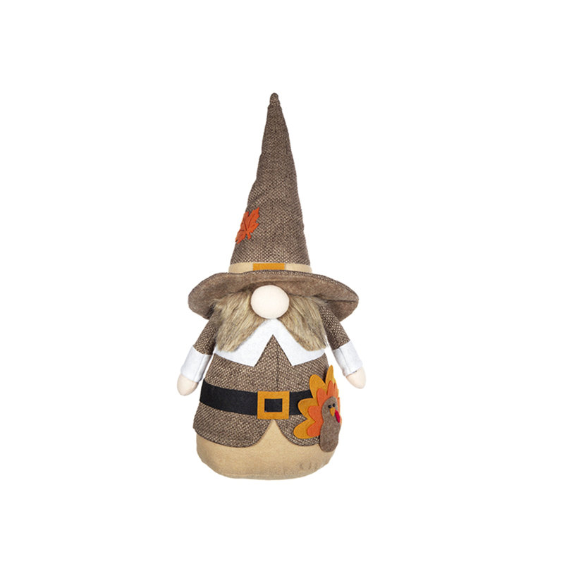 Ensemble de 2 figurines de couple gnome en tissu décorations des Fêtes