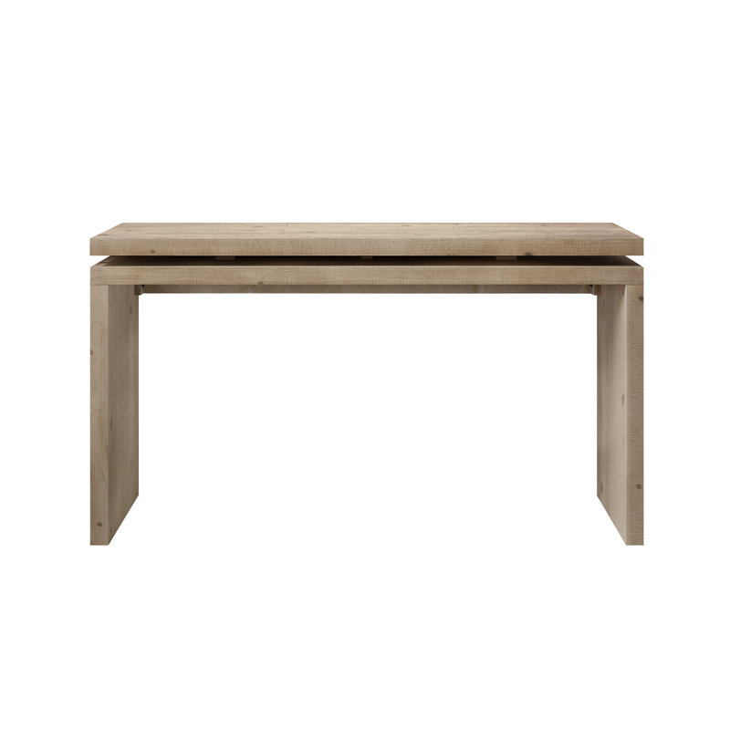 58” Wooden Console Table Sofa Table for Livingroom, Bedroom, Entryway, Natural