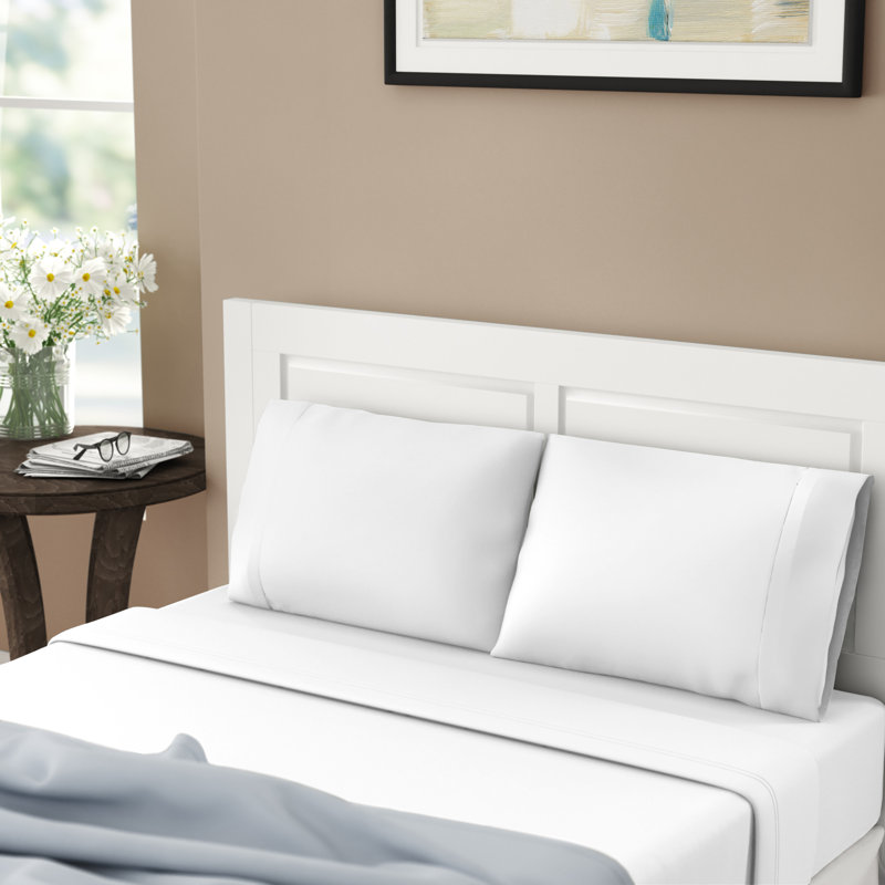 Smart All Season Microfiber Sheet Set, King, White