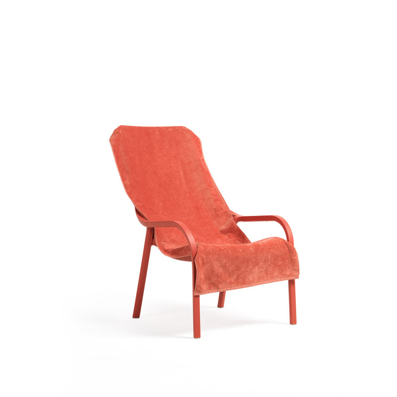Net Outdoor Lounge Chair, Coral