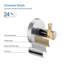 Circular Bathroom Towel & Robe Hook 2 Count-90651958