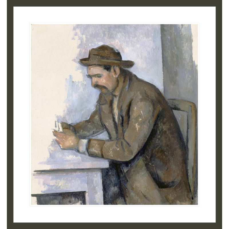 Le Joueur de Cartes par Paul Cézanne, H 35,68 po x l 33,5 po