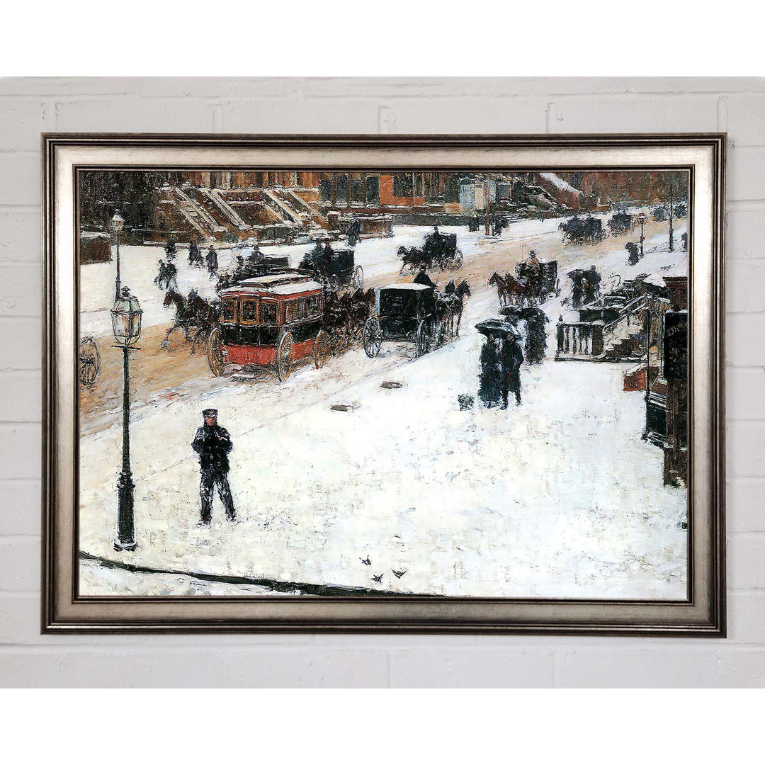 Hassam Fifth Avenue im Winter - Einzelne Bilderrahmen Kunstdrucke