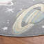 Carousel Kids Space Area Rug In Grey / Lavender-1146792051