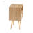 15.75 Inch Rattan End Table With Drawer And Solid Wood Legs, Modern Nightstand For Living Room And Bedroom-1319466564
