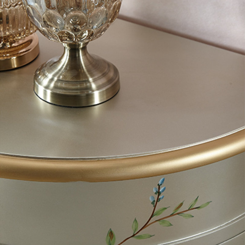 Hand-Painted European Accent Cabinet Sideboard