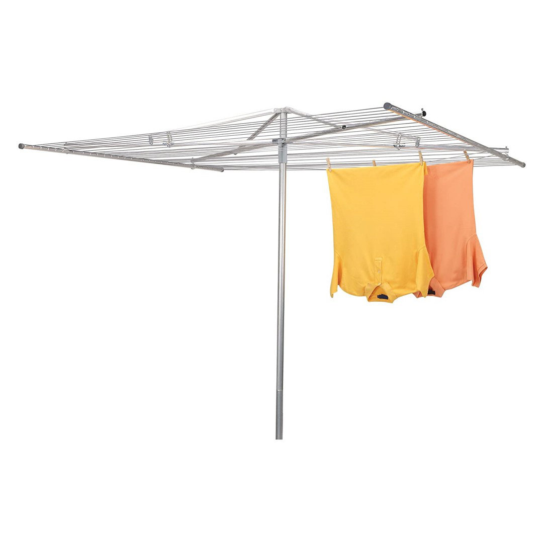 Clothes Drying Rack Cover Collapsible Outdoor Umbrella Rotary