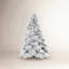 Sapin de Noël givré pré-éclairé-1230813206