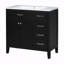 Ensemble de meuble-lavabo simple 36 po avec plateau en céramique Shaylea-1079762464