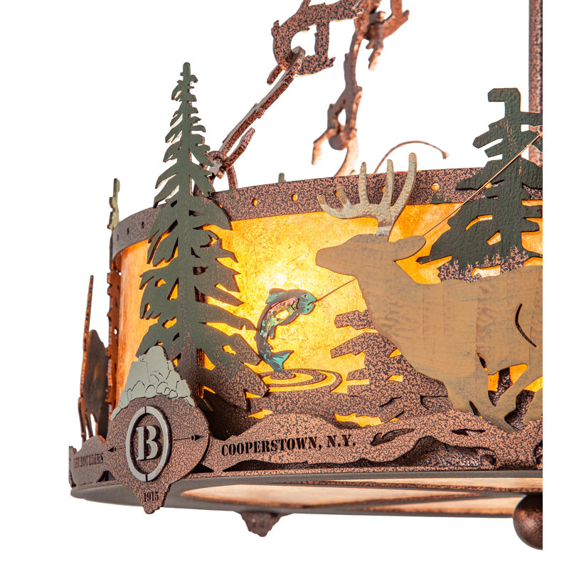 Rustic Lodge 3 - Light Chandelier