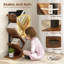 HOMCOM Tree Bookshelf Industrial Bookcase Steel Frame-94521721-78942925