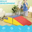 Jeu de rampe d'escalade en mousse multicolore 2 pièces, équipement pour enfants d'âge préscolaire sécuritaire pour les enfants de 18 ans et plus, formation douce et sécuritaire