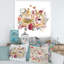 Arrangement floral rétro avec photo ancienne - peinture sur toile-66800629-66800628