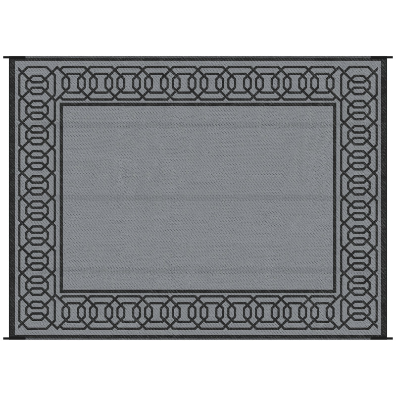 Outsunny Reversible Outdoor Rug