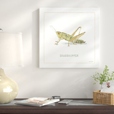 My Greenhouse Grasshopper by Lisa Audit - Wrapped Canvas Print