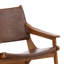 Marceline Leather Occasional Chair, Brown