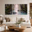 Ensemble d'art mural sur toile Mossy Forest Stream-410161437