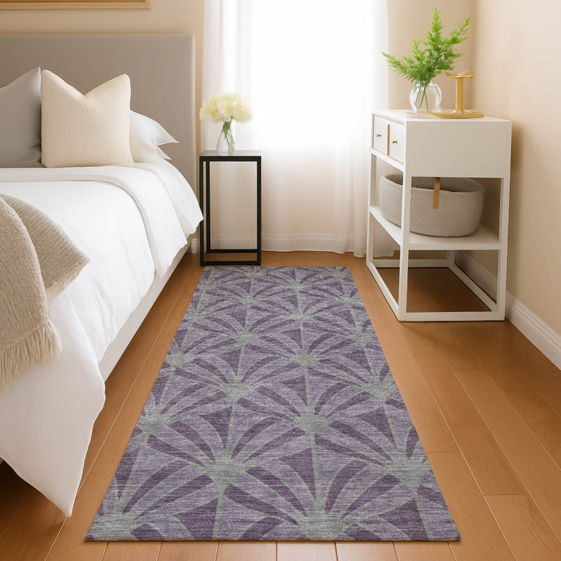 Machine Washable Indoor/Outdoor Lipman ACN2426 Mid-Century Modern Rug, Runner 2'3" x 7'6"