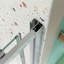 Porte de douche coulissante de 56 à 60 po x H 72 po avec porte en verre trempé de 1/4 po 6072-113930989