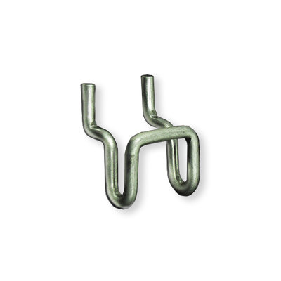 1.125"W x 0.5"D x 0.75"H Metal U-Hook: 0.148" Diameter, 20-Pack