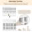 ON-TREND Shoe Storage Bench With Shelves And 4 Hooks, Elegant Hall Tree With Wall Mounted Coat Rack, Entryway Organizer For Hallway, Foyer, Mudroom, White-2124588969
