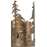 Rustic Lodge 1 - Light Flush Mounted Sconce
