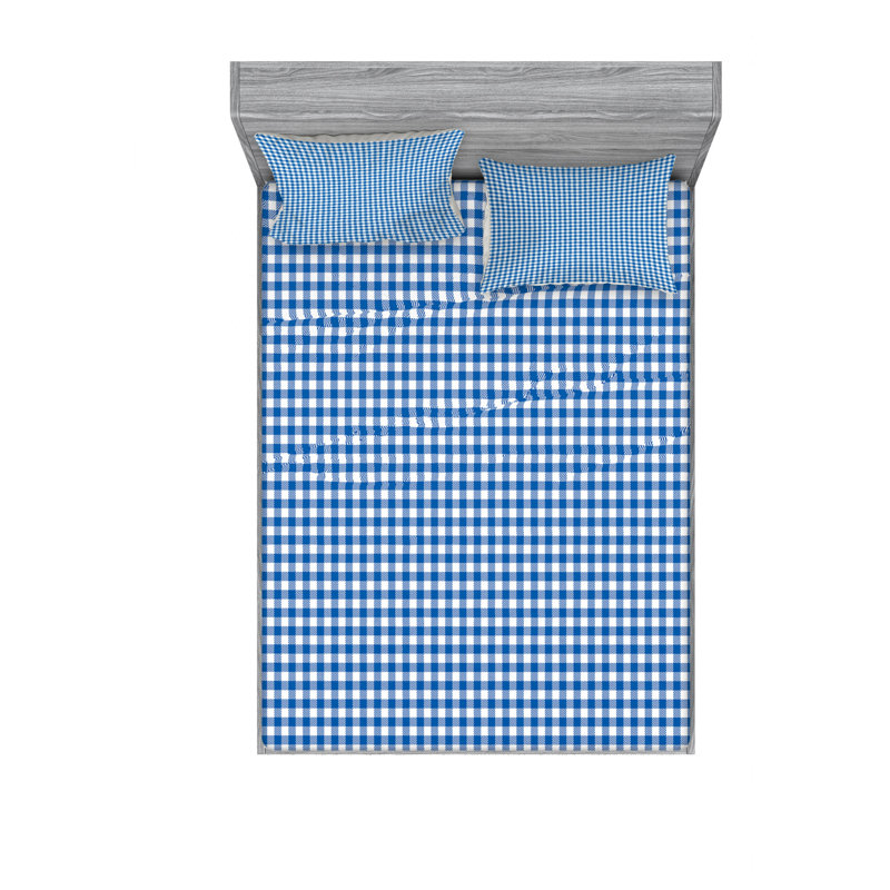Ensemble de draps géométriques, Ensemble de drap pour grand lit avec drap-housse
