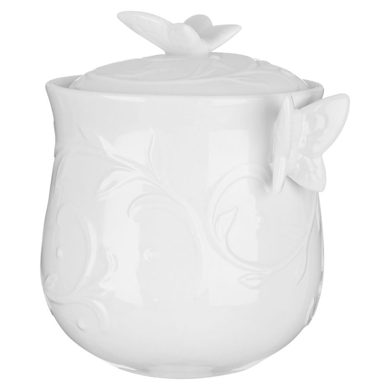 Edelle Porcelain China Bathroom Storage Container
