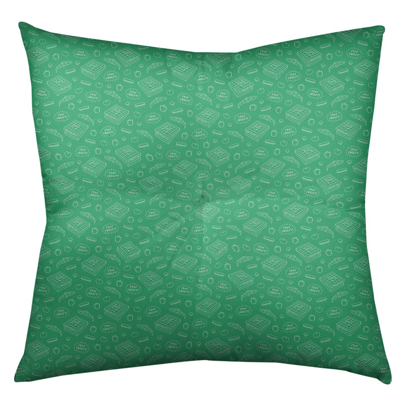 Coussin de sol Katelyn Elizabeth, 30 po x 30 po, Vert jade