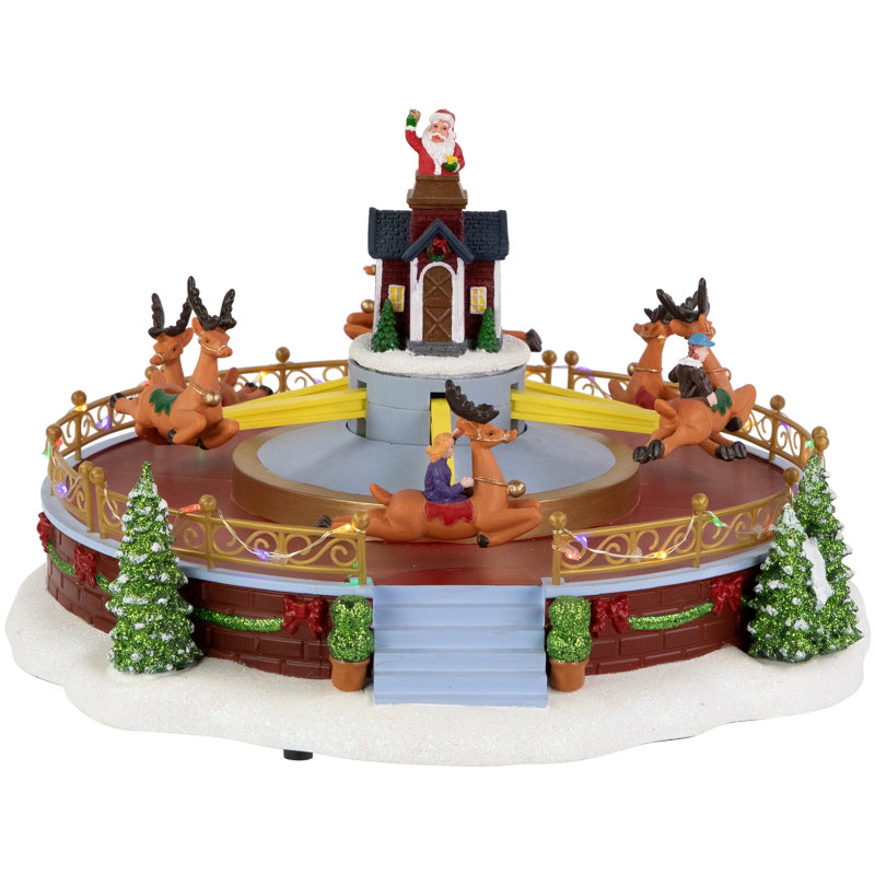 Rockin 'Reindeer Ride Christmas Village