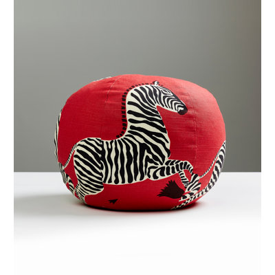 Zebras Circular Pillow Cover & Insert
