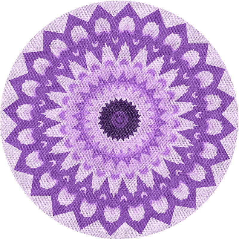 Wool Indoor Rug, Round 5'
