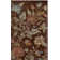 Emrick Hand Hooked Wool/Cotton/Latex Floral Rug in Brown