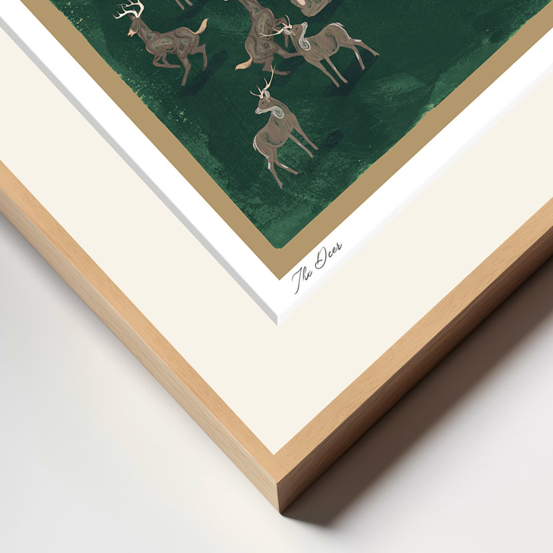 The Deer, 36" H x  48" W, Tan