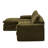 Modular L-Shape Cloud Couch with Movable Ottoman